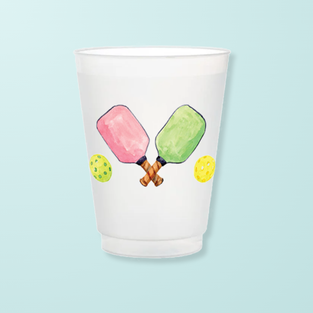 Plastic pickleball cup