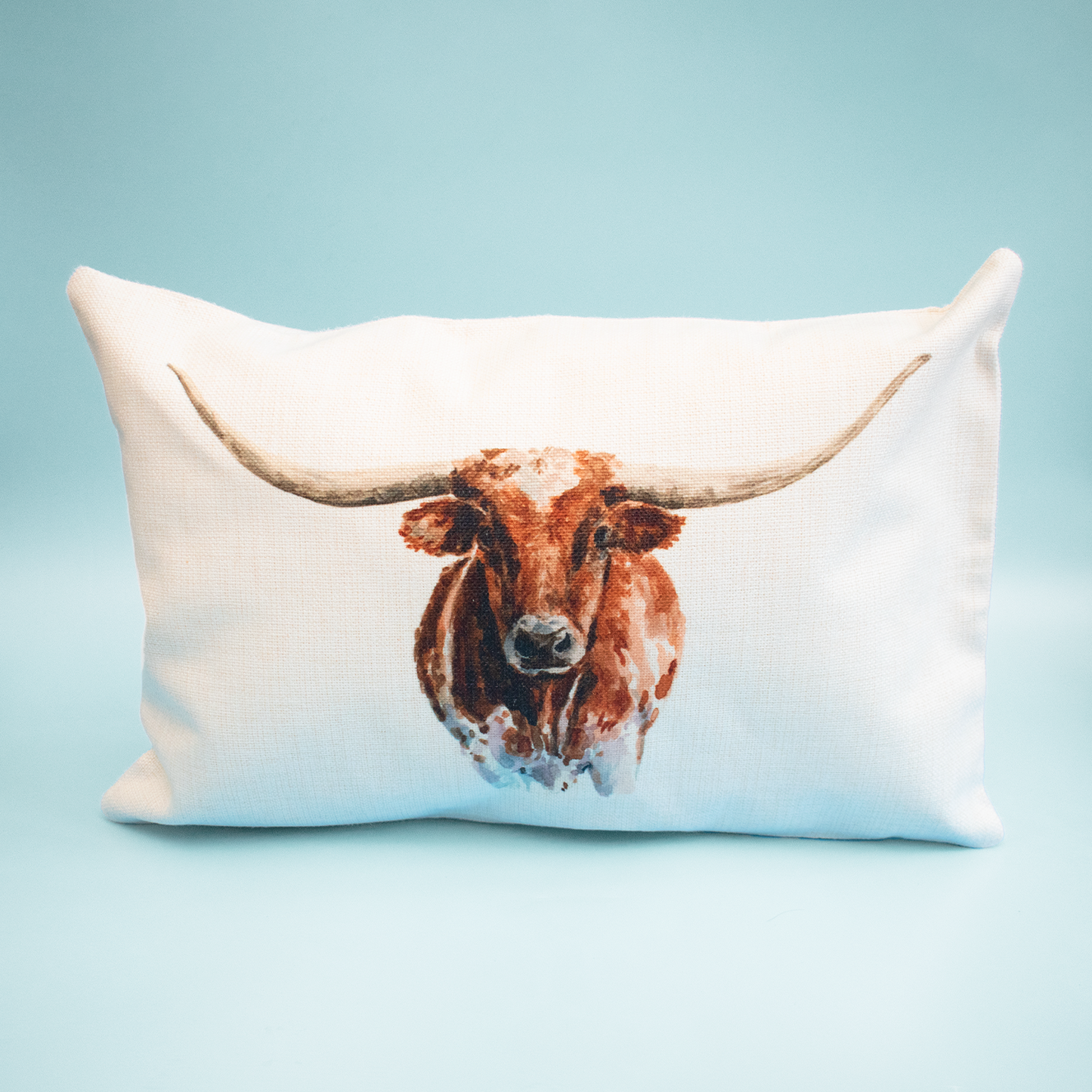 Longhorn throw pillow