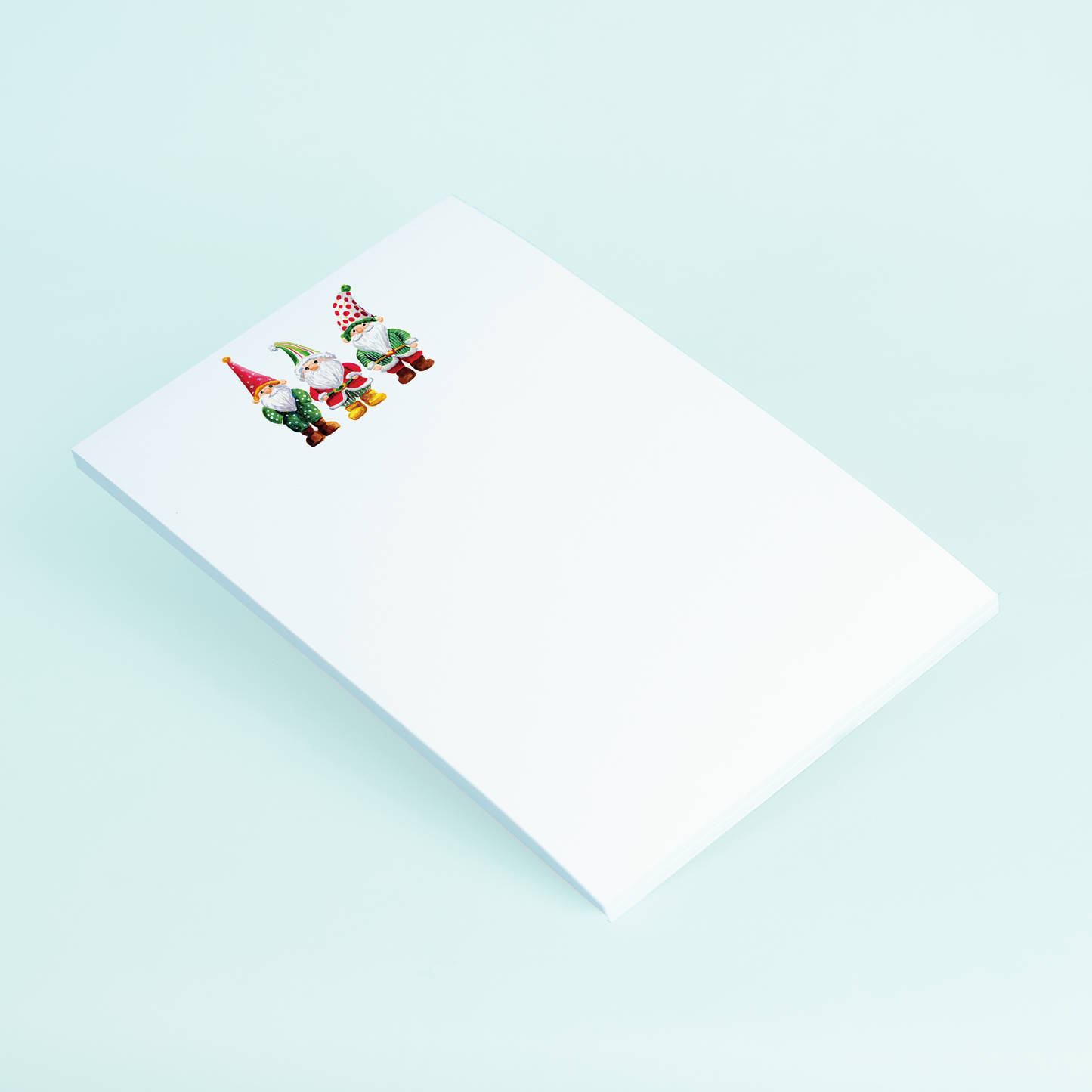 Notepad with 3 gnome design