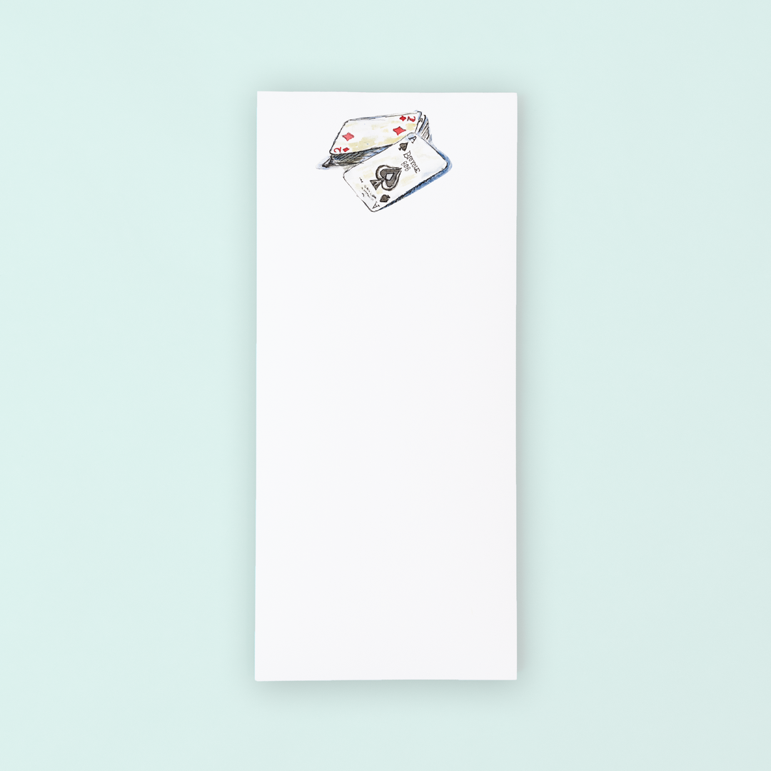 Playing Cards  Lists Pad