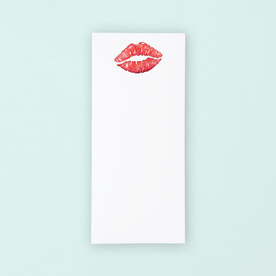 Red Lip Kiss Lists Pad