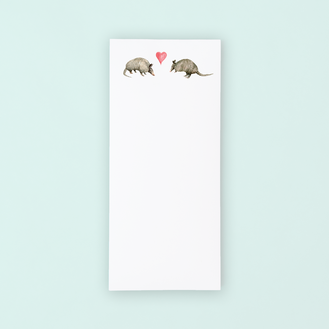 Valentine Armadillos Lists Pad
