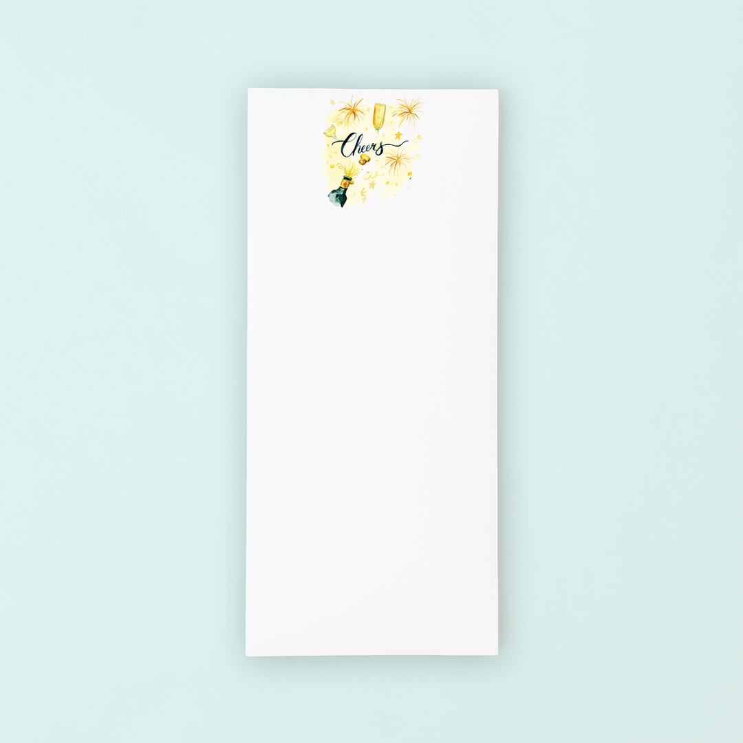 New Years Cheers Lists Pad