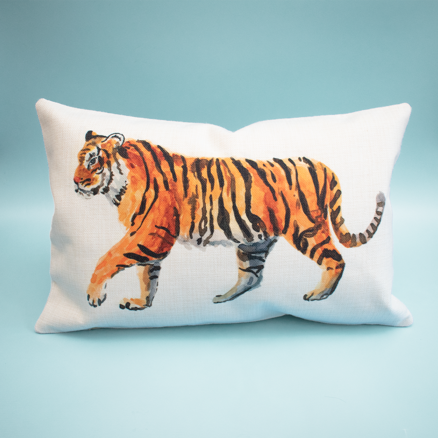 Pillow with tiger design