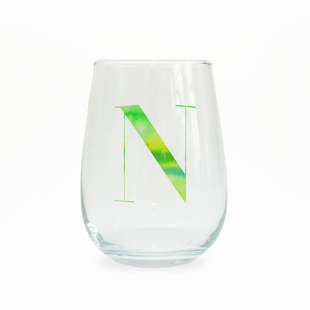 N Monogram Stemless Wine Glass