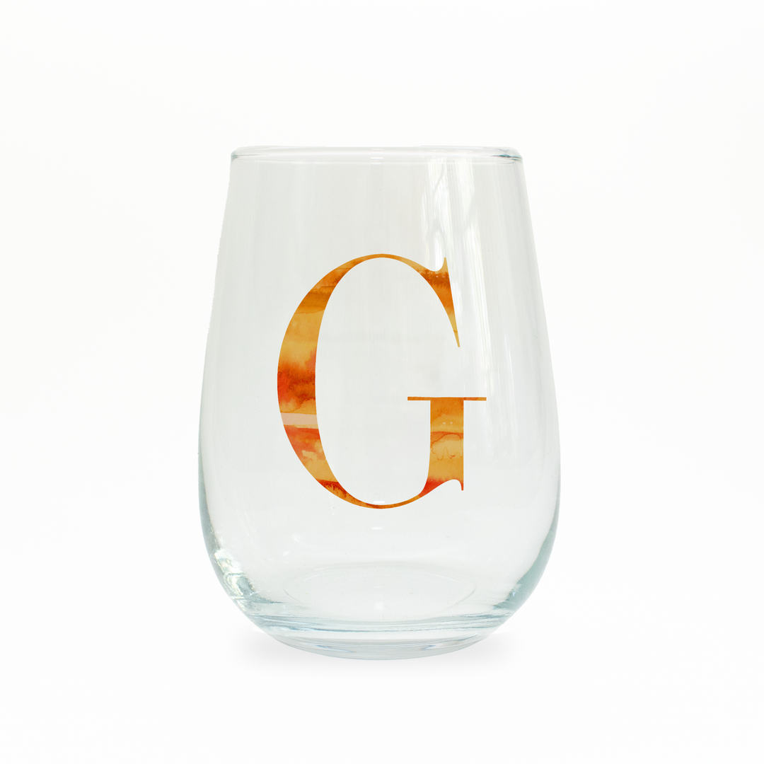 G Monogram Stemless Wine Glass