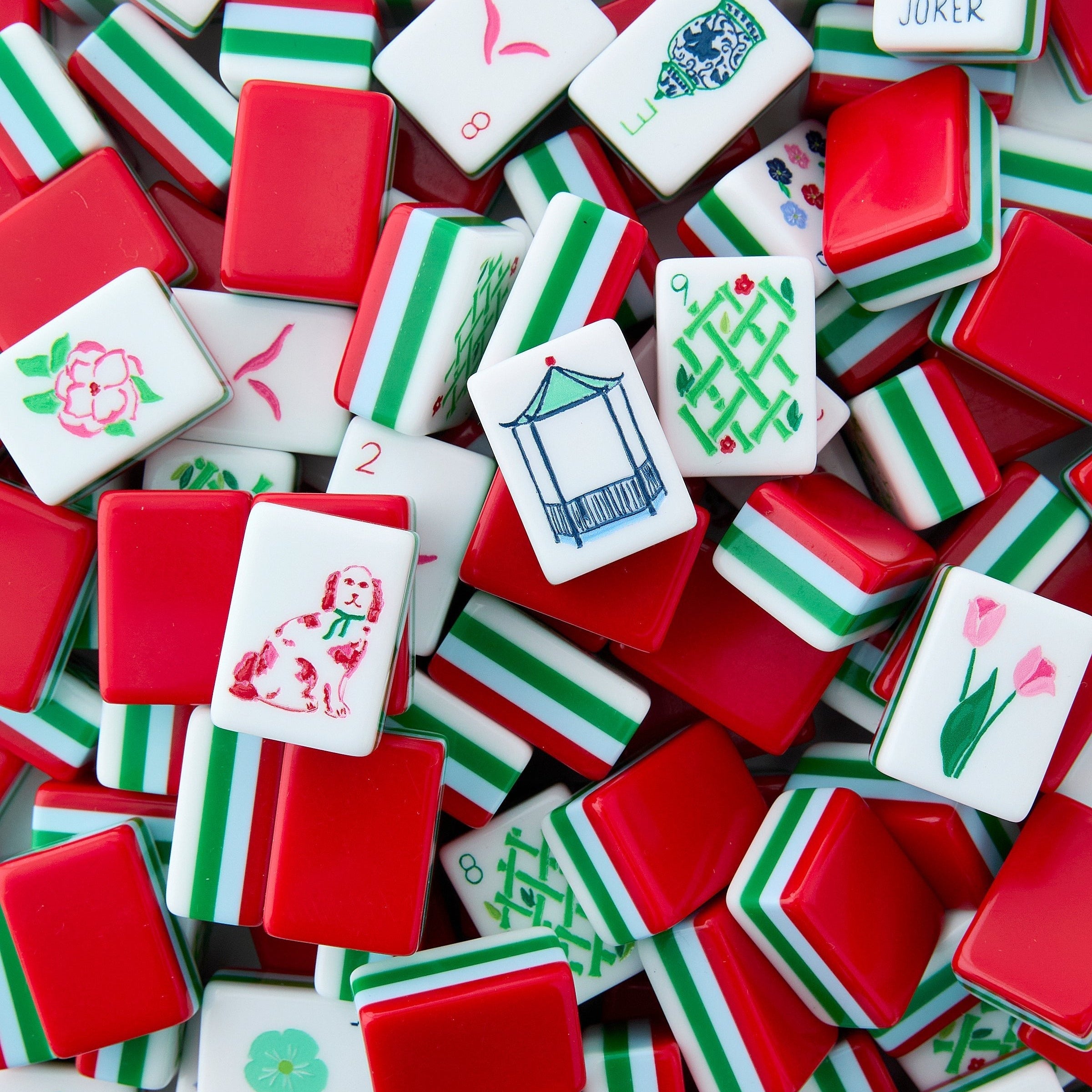 MAHJONG PRINT ON STRETCH NETブラウス新品（1478） IMG_7176.jpg?v=1742399368&