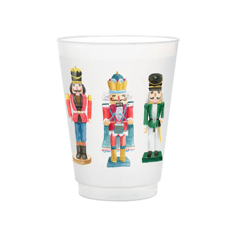 Nutcracker Drummers Frosted Cups