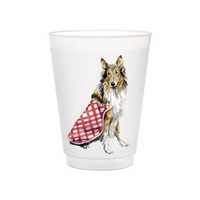 Rough Collie Frosted Cups