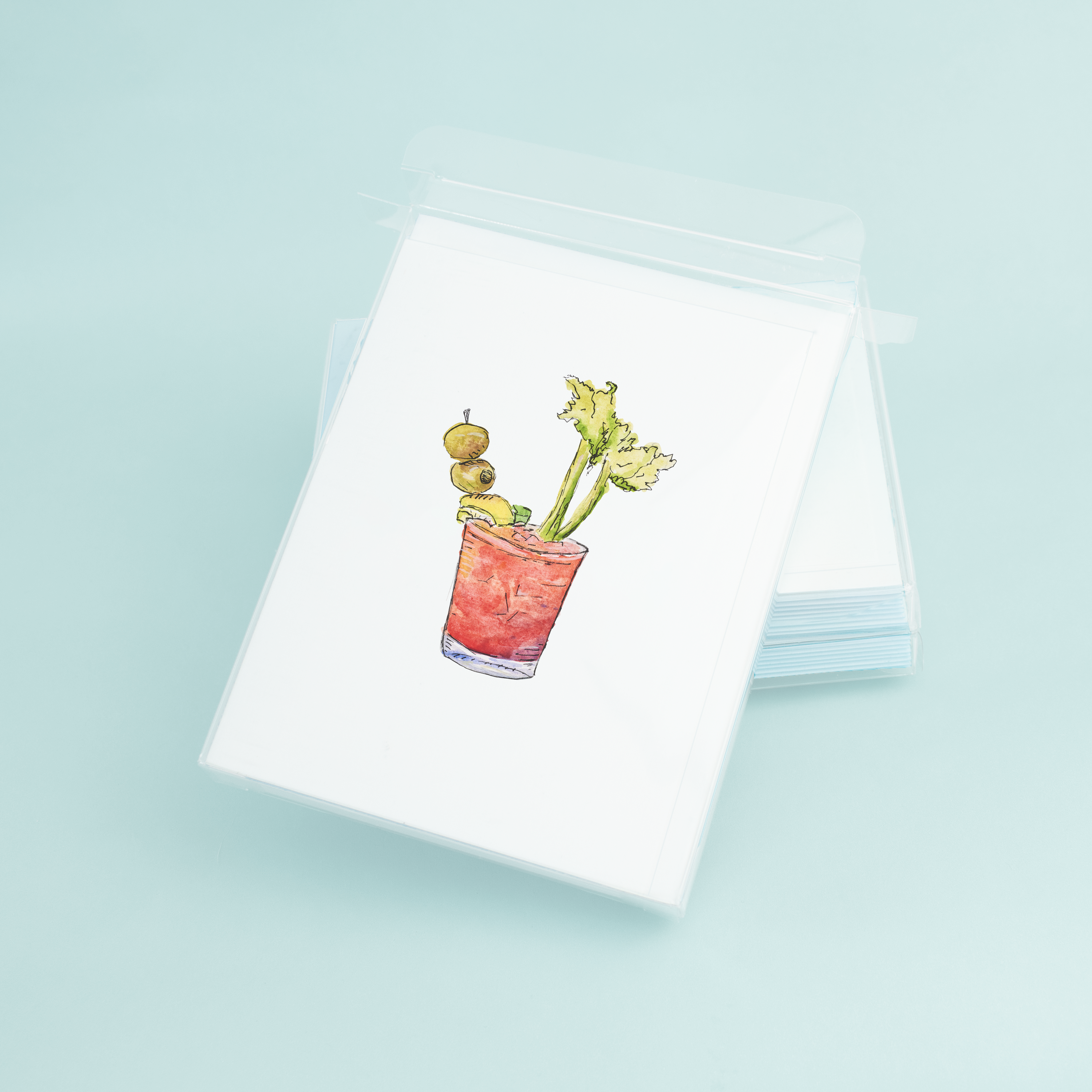Bloody Mary Greeting Card | Alcohol Watercolor Art – Taylor Paladino