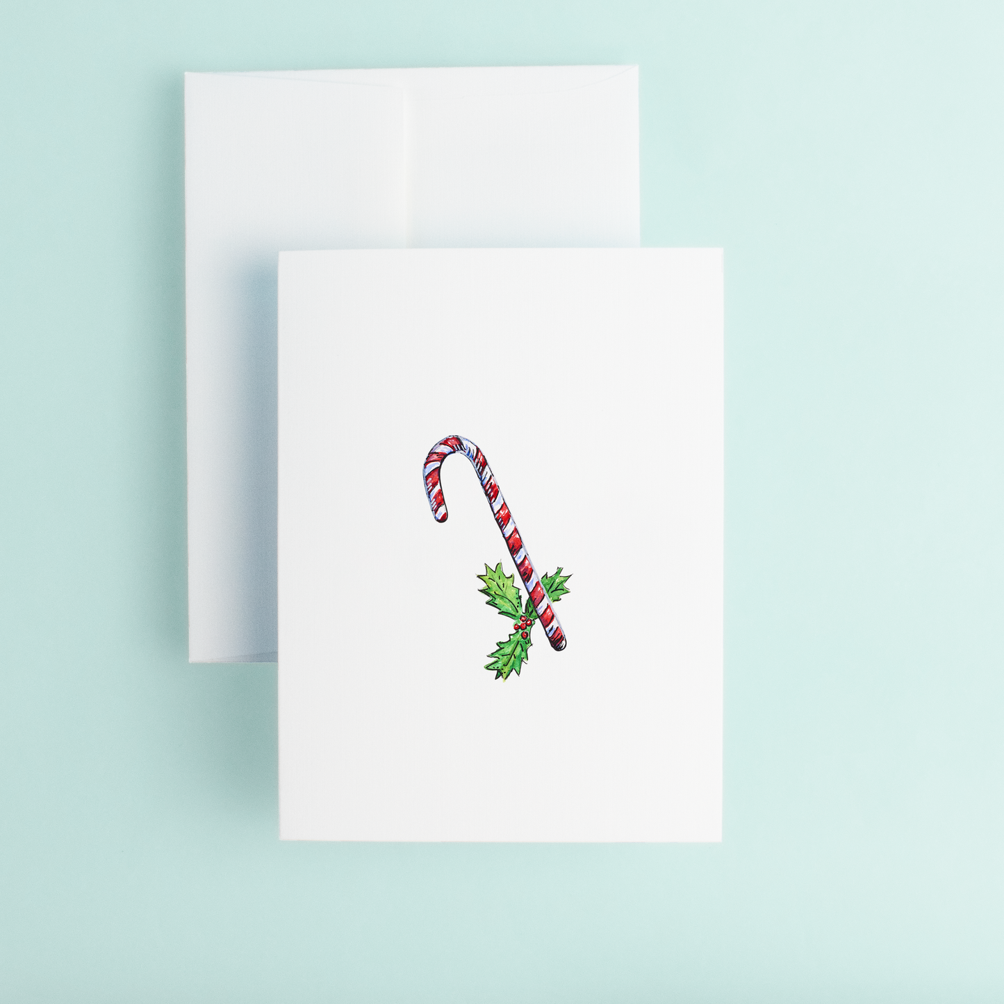 Xmas card with Candy Cane design