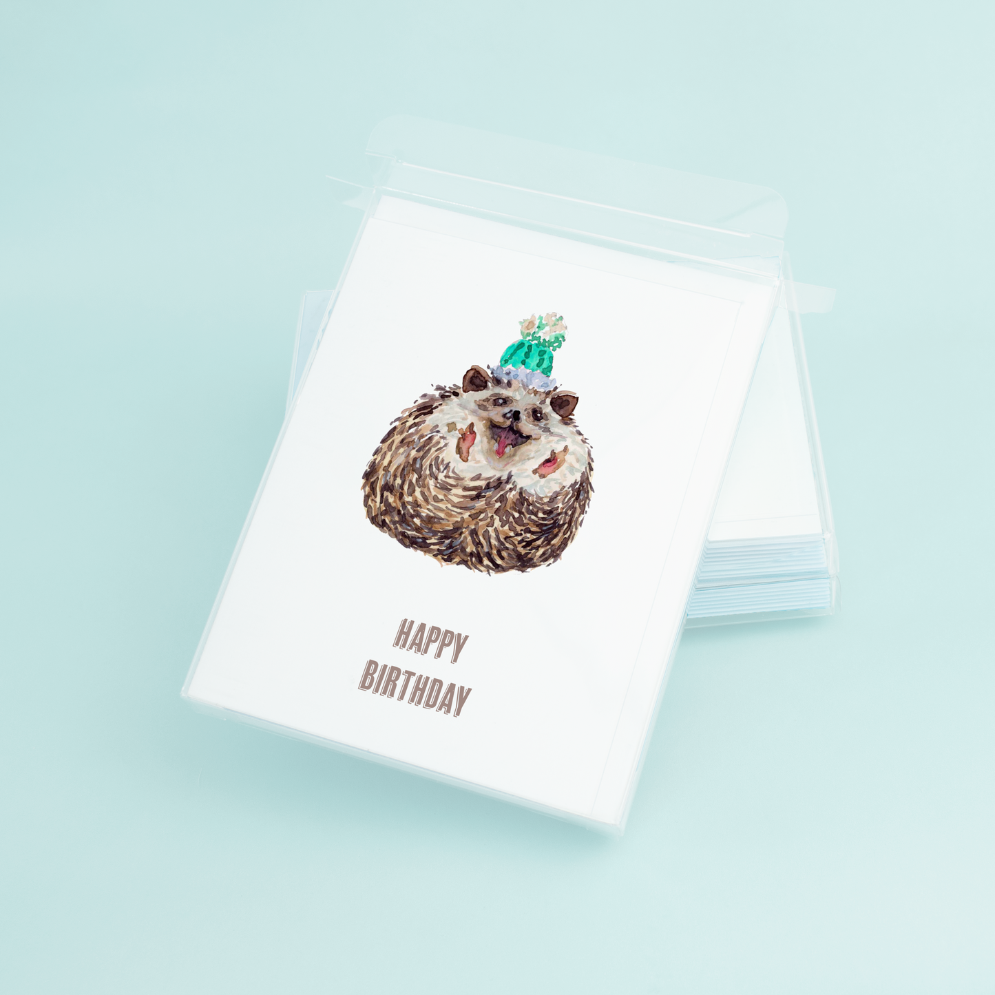 Stack of Hedgehog Birthday Cards