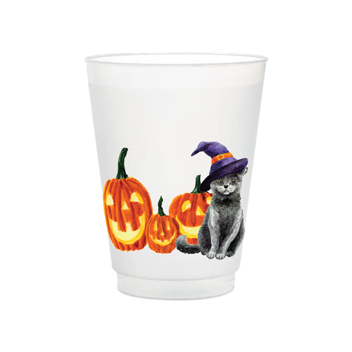 Halloween Cat Frosted Cups