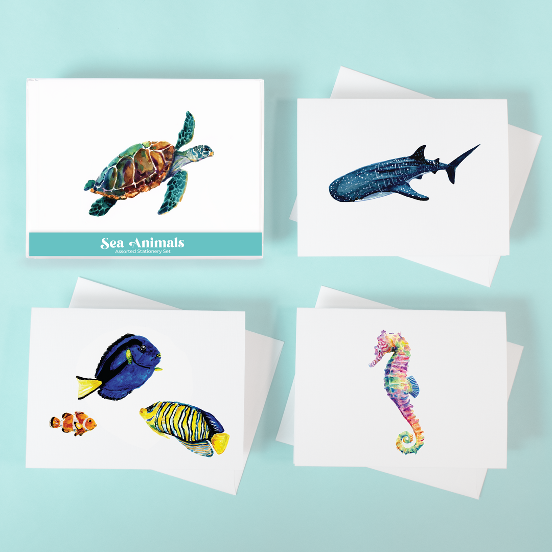 Sea Animals Assorted Stationery Set