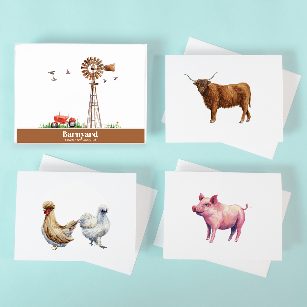 Barnyard Assorted Stationery Set