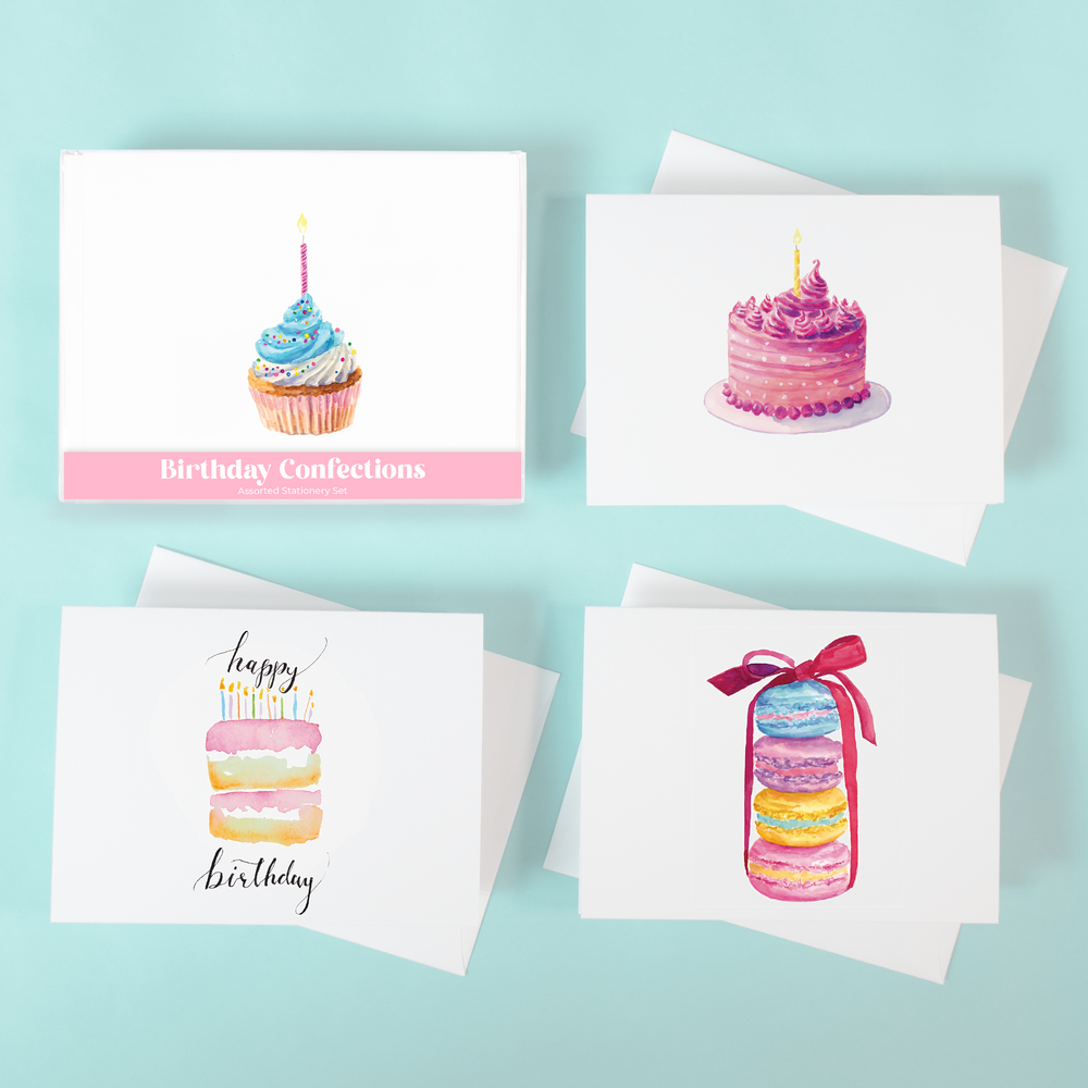 Birthday Confections Assorted Stationery Set