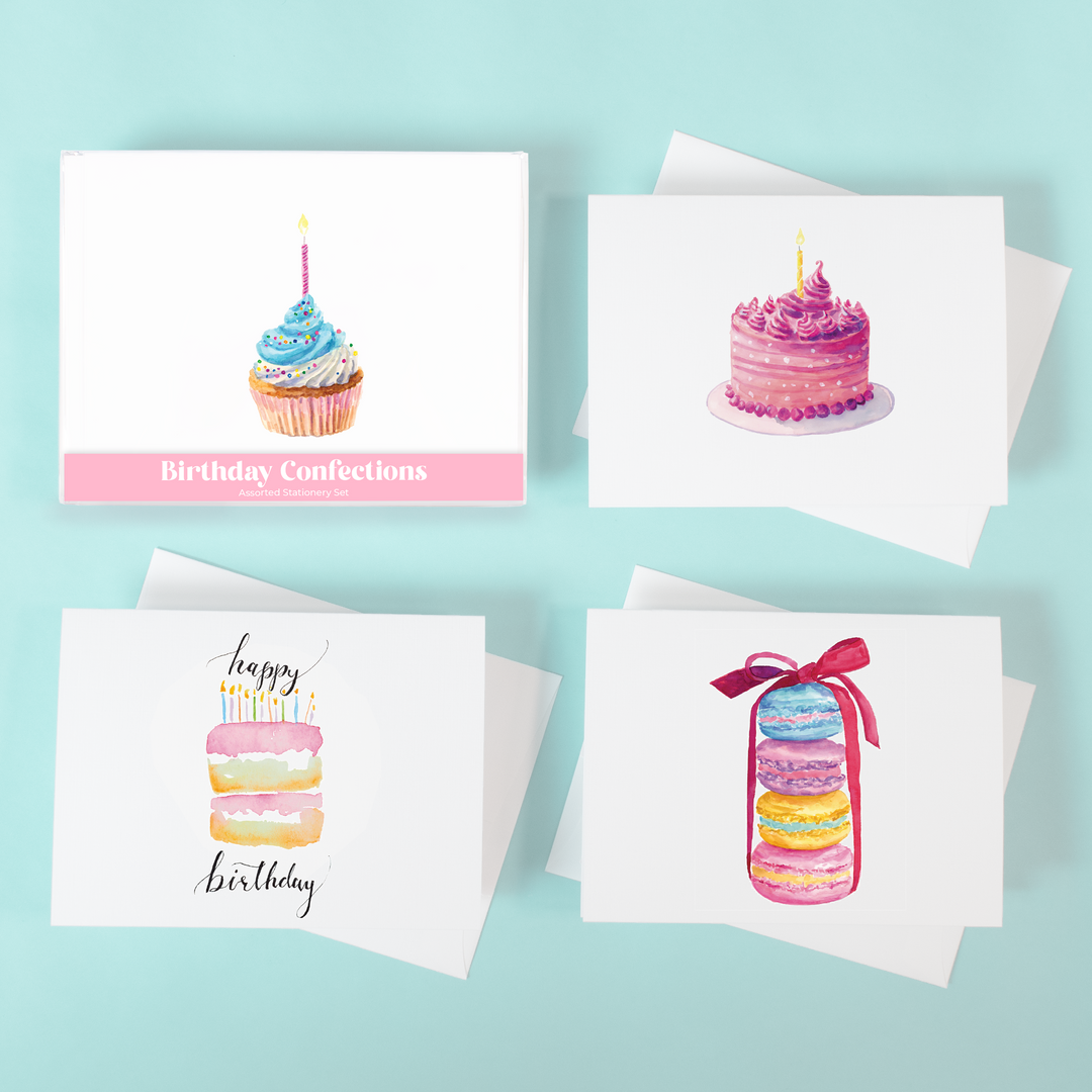 Birthday Confections Assorted Stationery Set