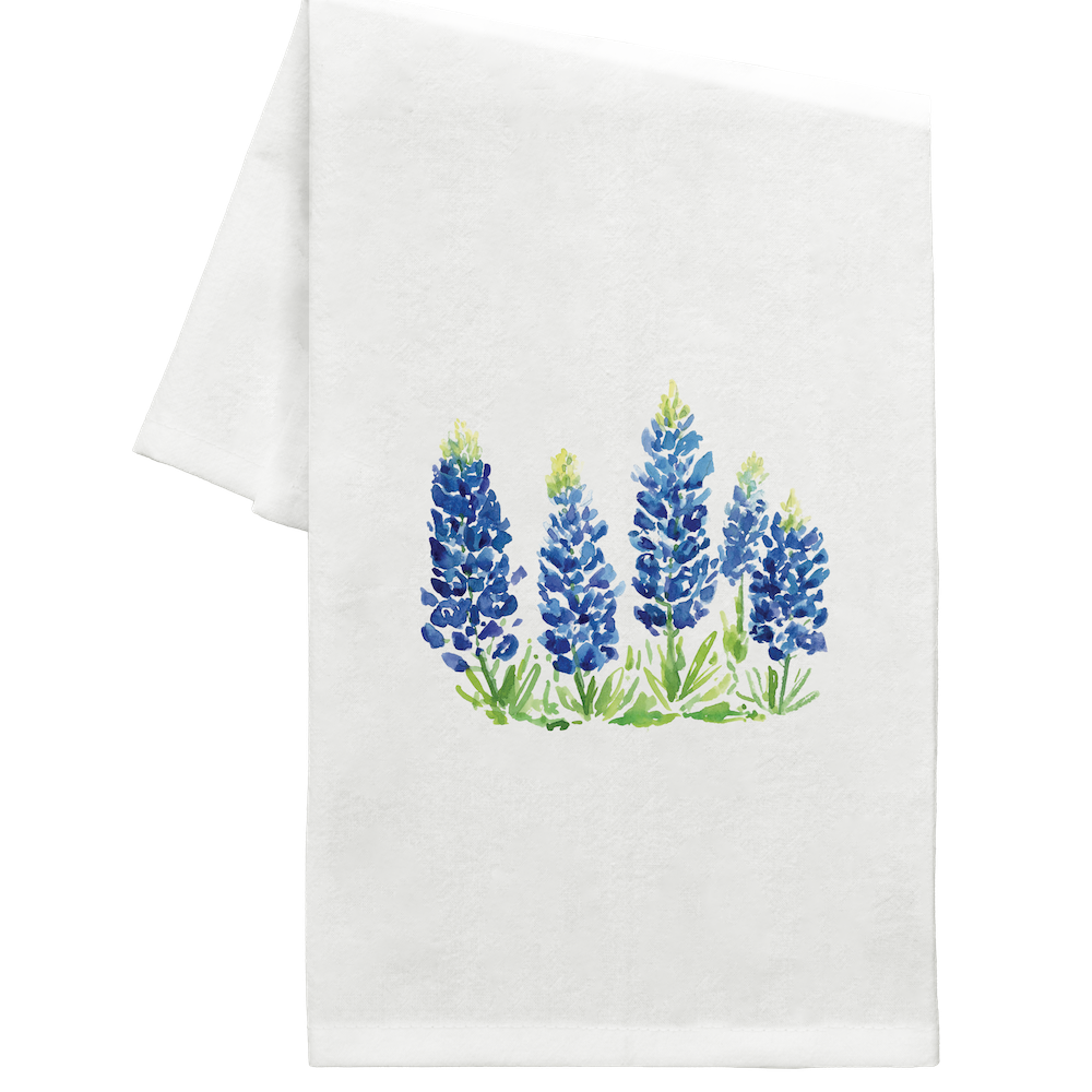 Bluebonnet Fields Tea Towel