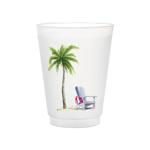 Palm Tree Frosted Cups