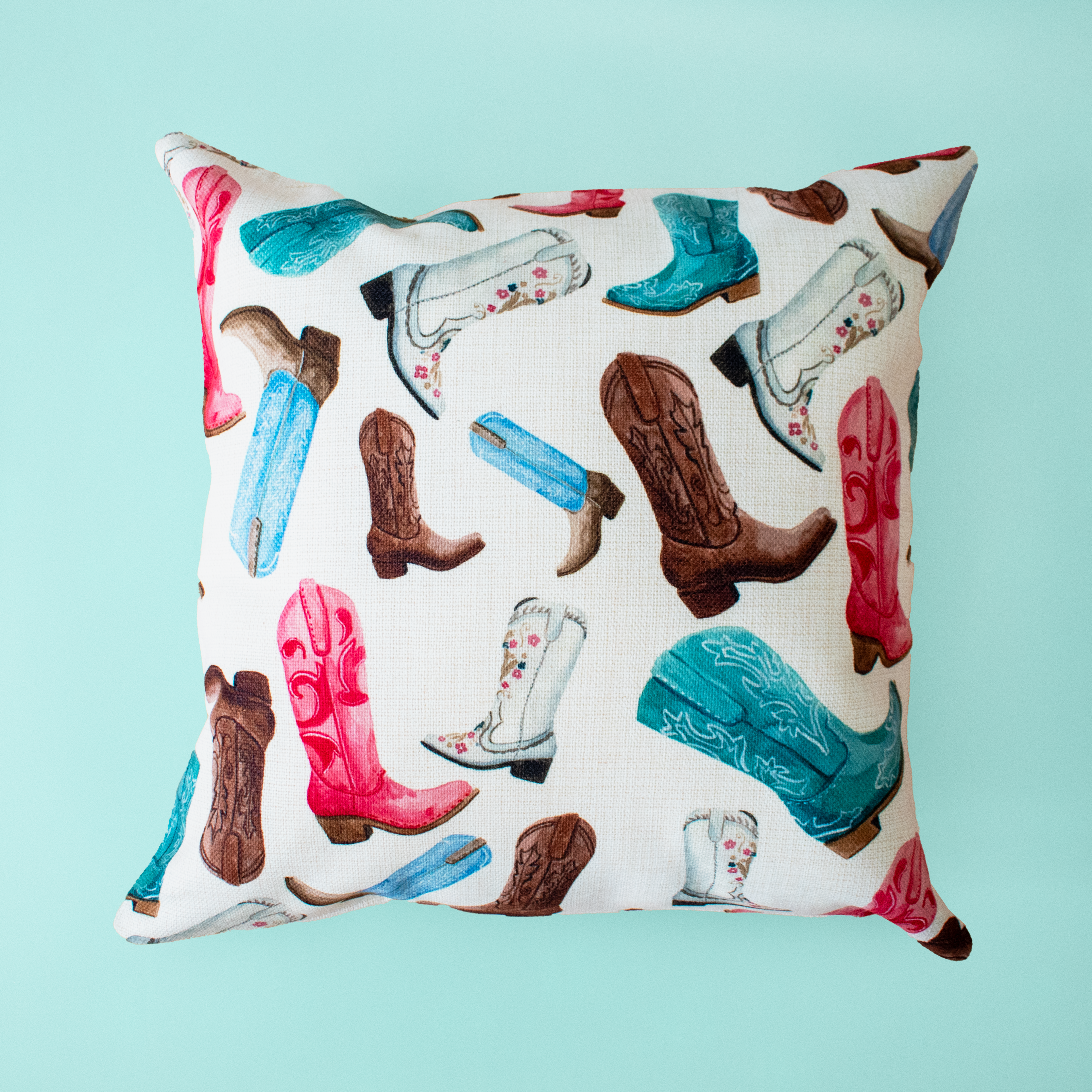 Taylor Paladino Cowboy Boots Pillow - Thumbnail 2