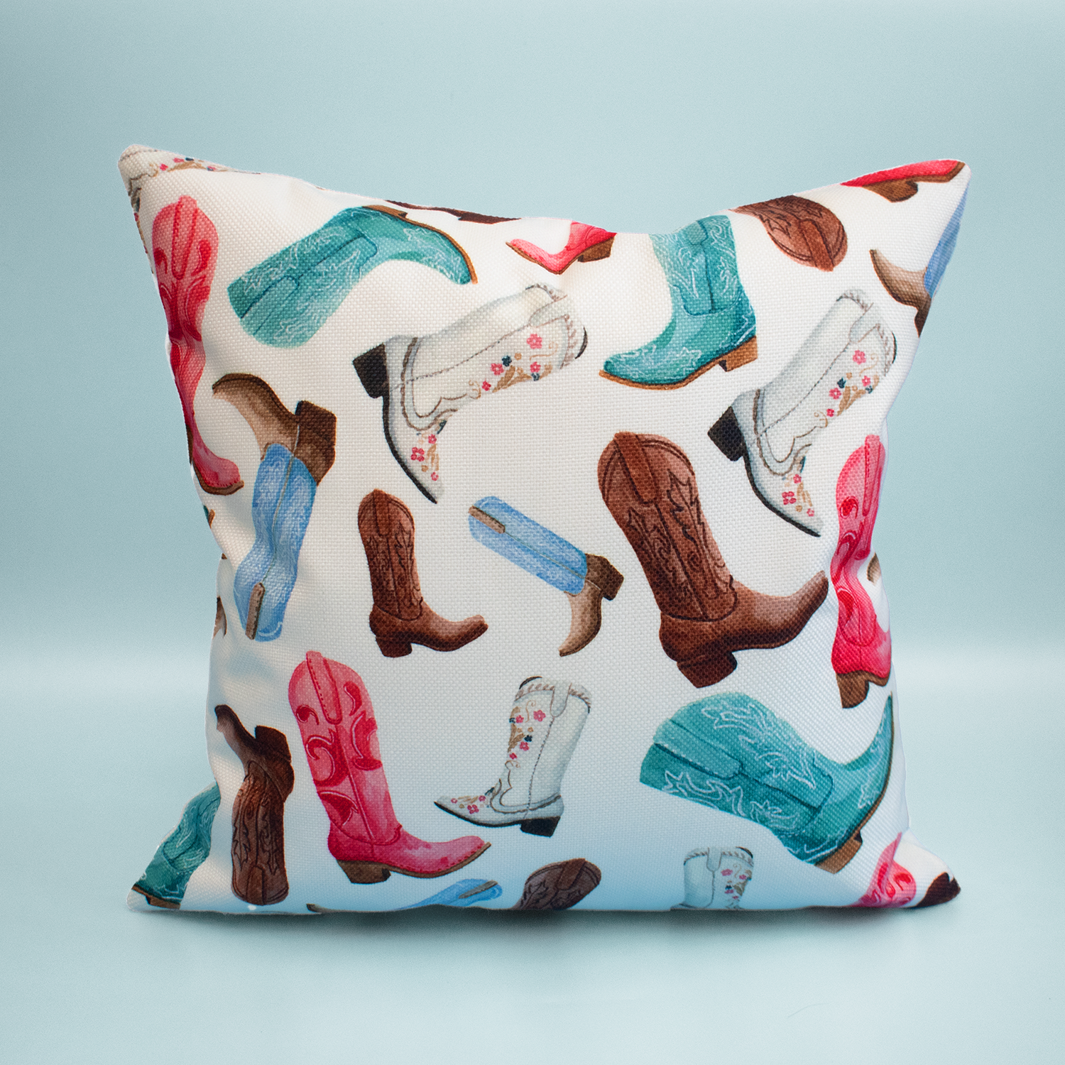 Taylor Paladino Cowboy Boots Pillow