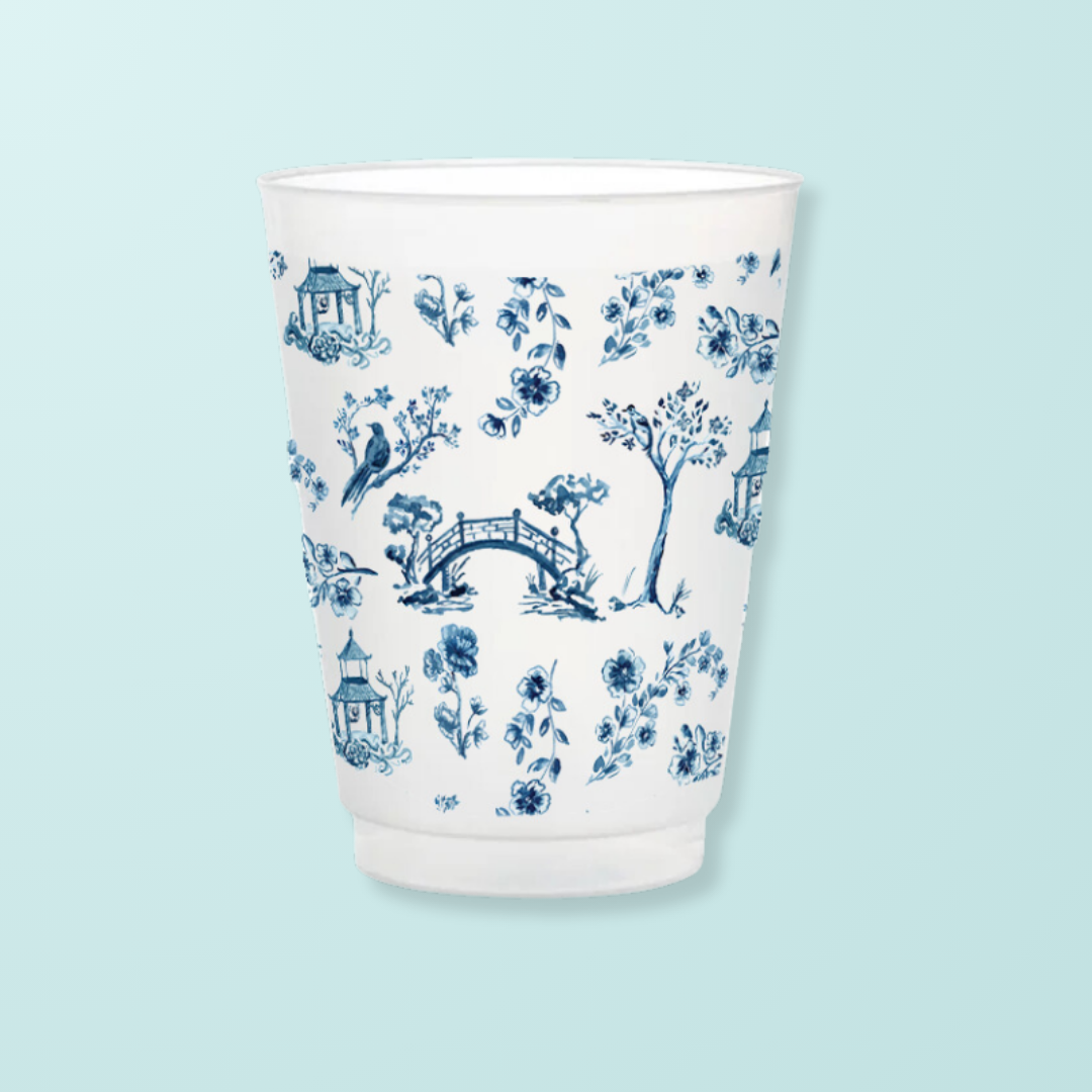 Chinoiserie Frosted Cup