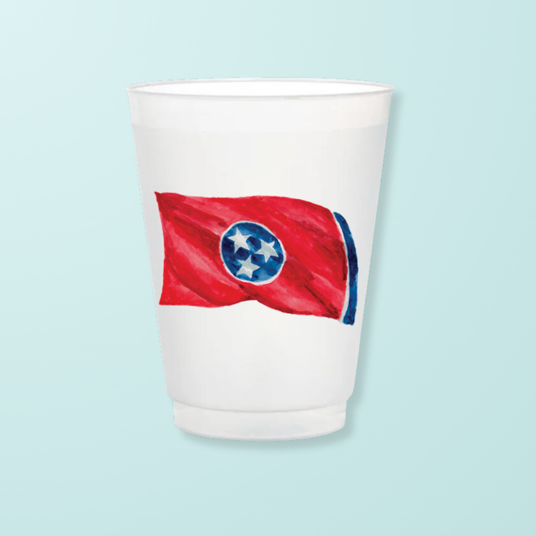 Tennessee Flag Frosted Cups