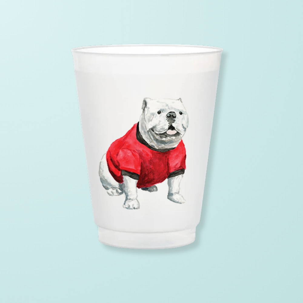 Bulldog Frosted Cups