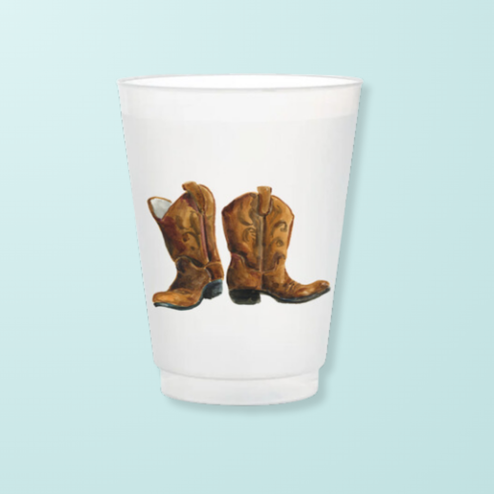 
                      
                        Cowboy Boots Frosted Cups
                      
                    