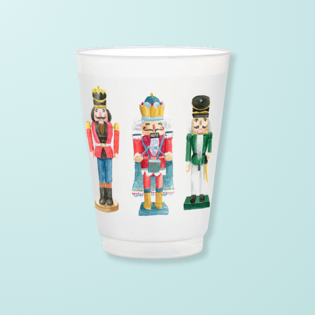 Nutcracker Drummers Frosted Cups