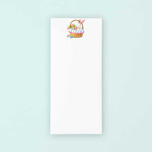 Easter Bunny Basket Lists Pad