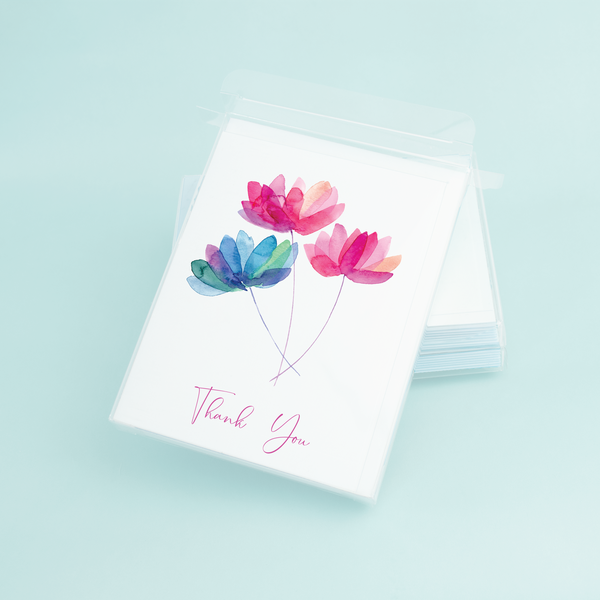 
                      
                        Watercolor Flowers "Thank You"
                      
                    