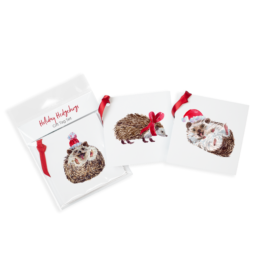 Holiday Hedgehogs Gift Tags Assortment