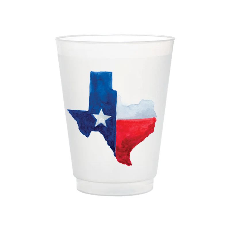 State of Texas Frosted Cups