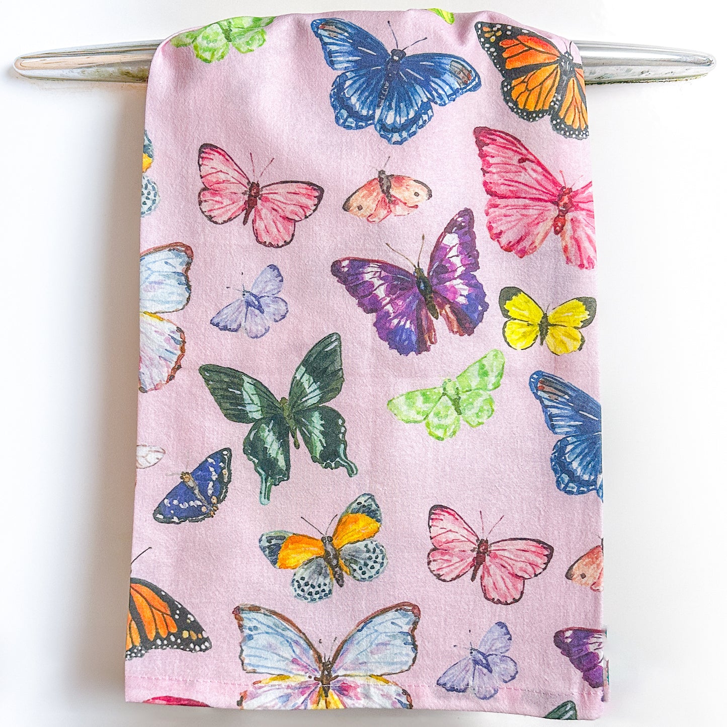 Pink Butterflies Towels