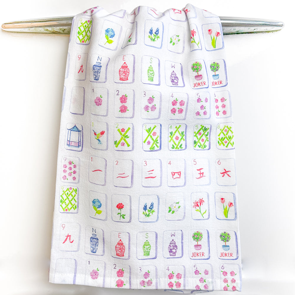 Mahjong Tea Towel