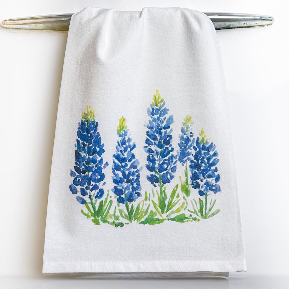 Bluebonnet Fields Tea Towel