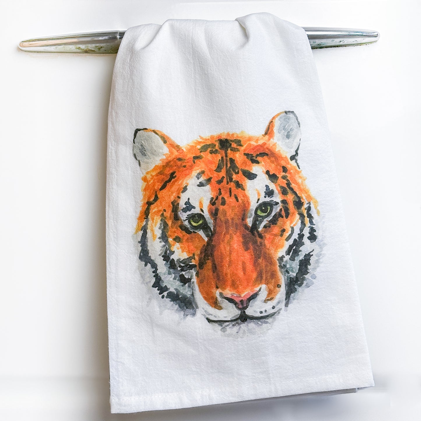 Tiger Face Tea Towel