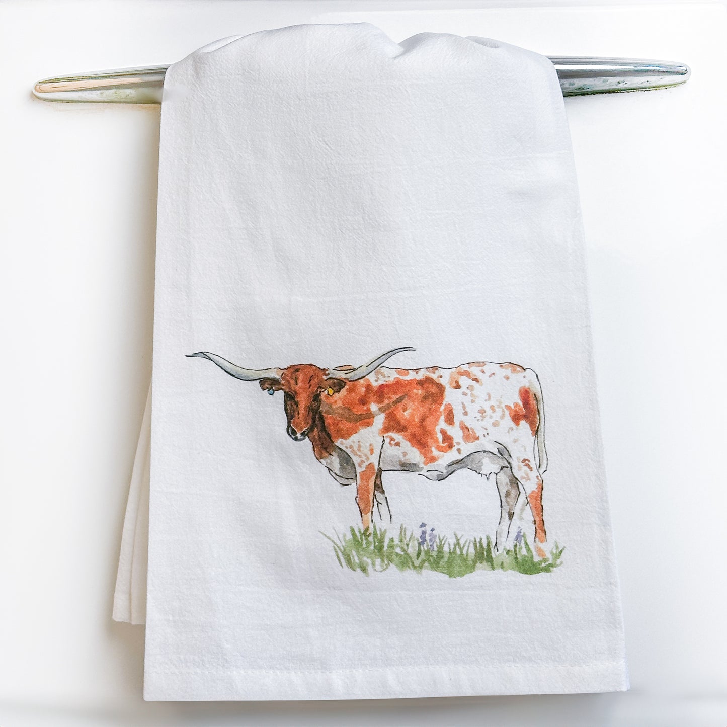 Longhorn Tea Towel