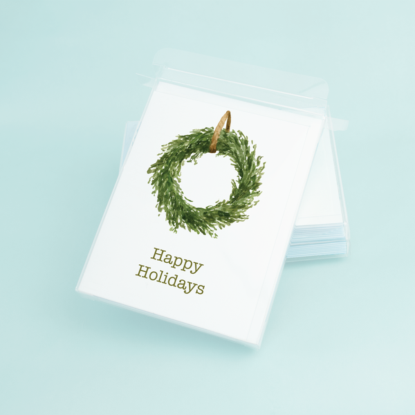 
                      
                        Simple Wreath "Happy Holidays"
                      
                    