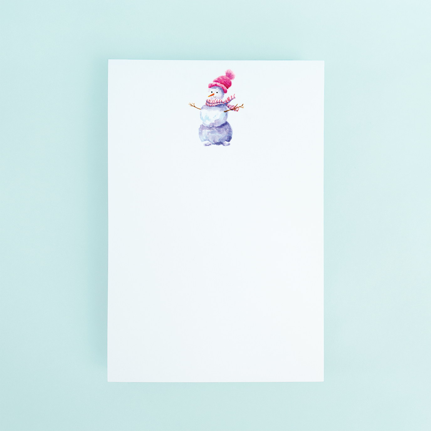 Pink Hat Snowman