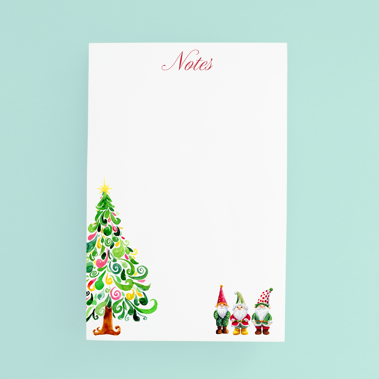 Christmas Tree & Gnomes Jumbo Pad