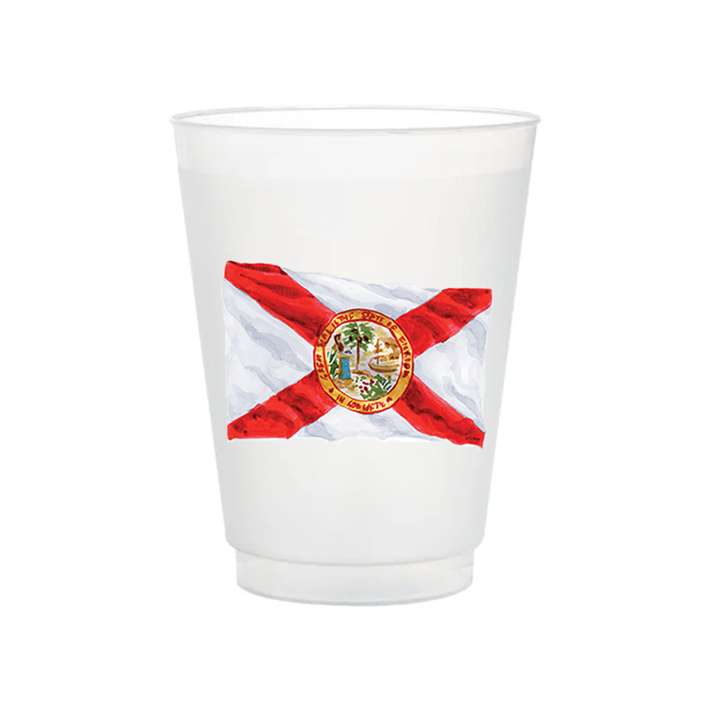 Florida State Flag Frosted Cups