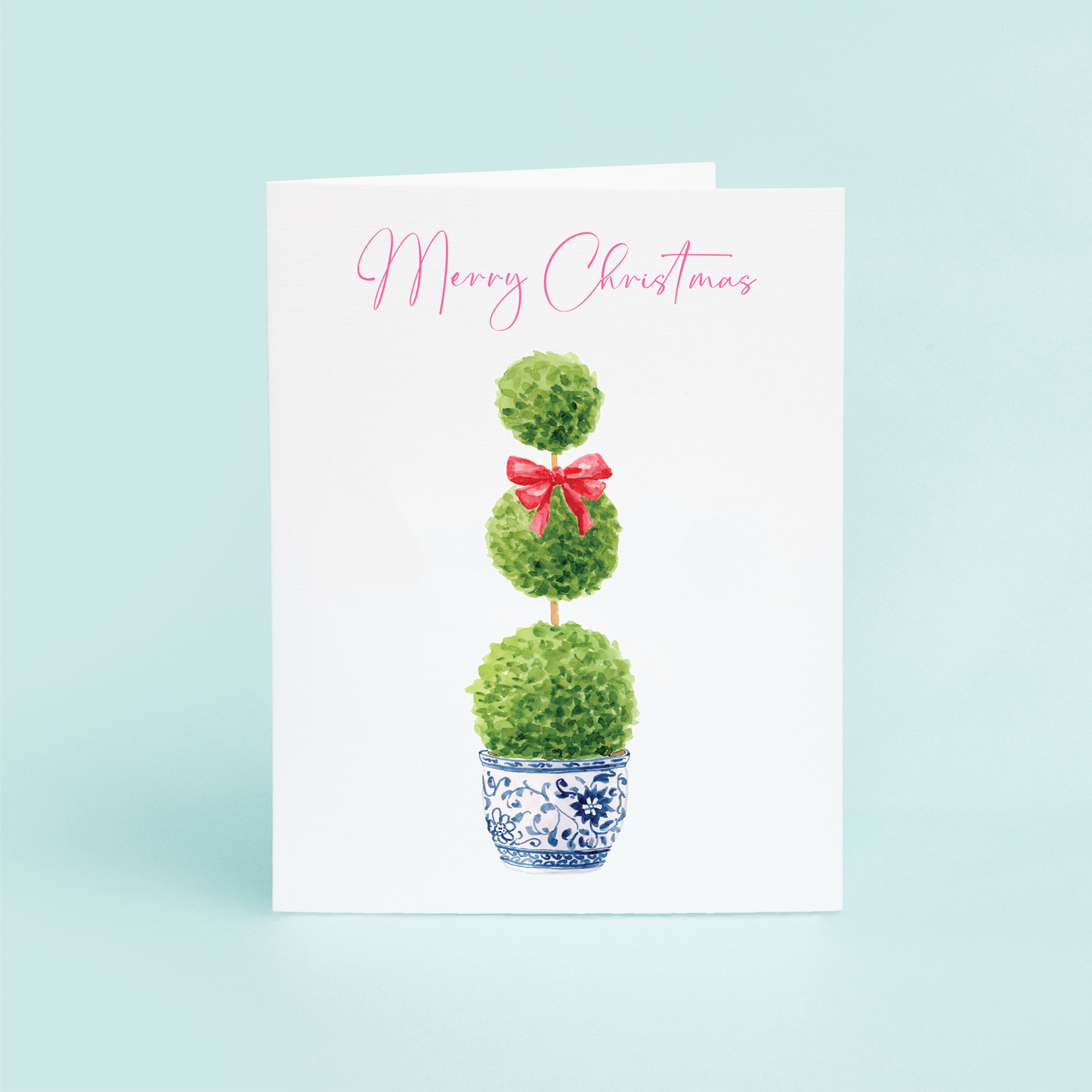 Christmas Topiary "Merry Christmas"