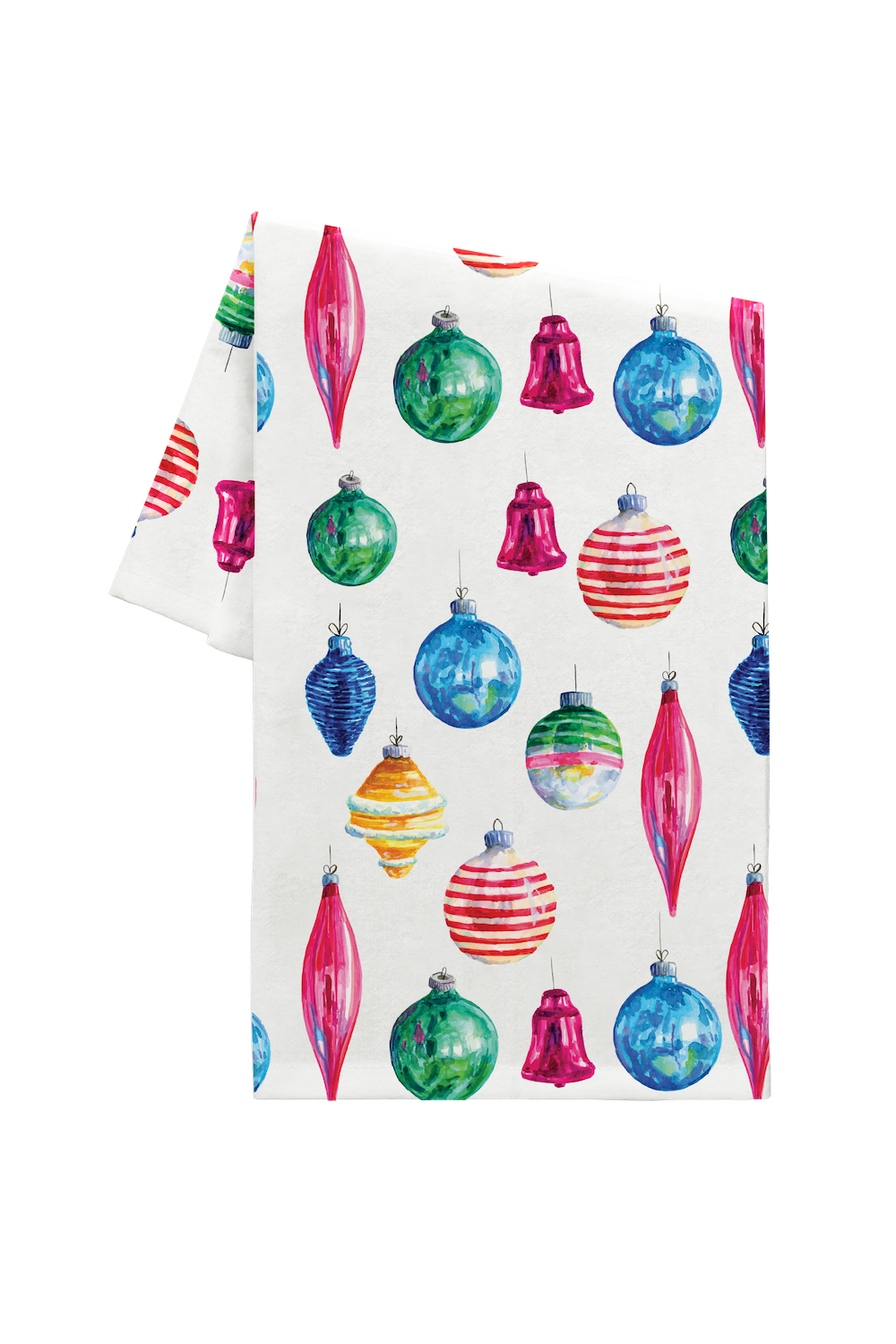 Retro Ornaments Tea Towel