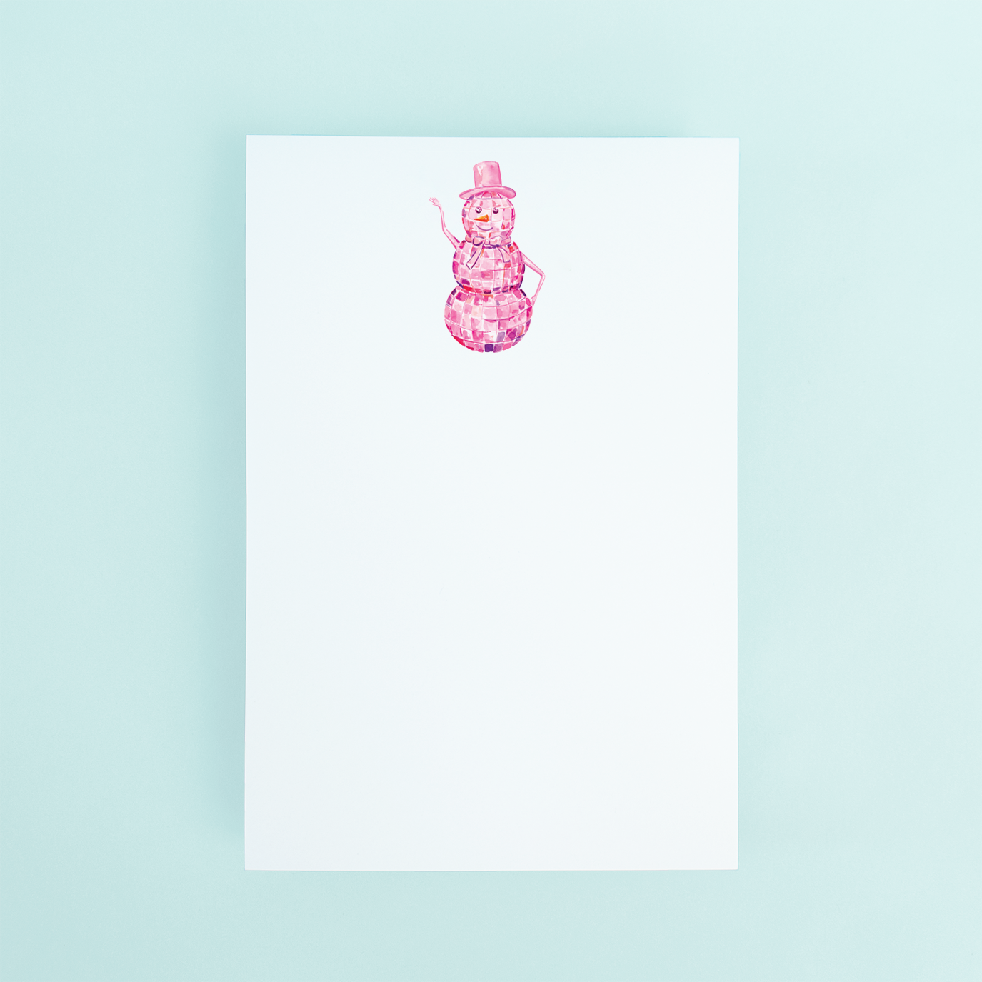 Disco Snowman Notepad – Taylor Paladino