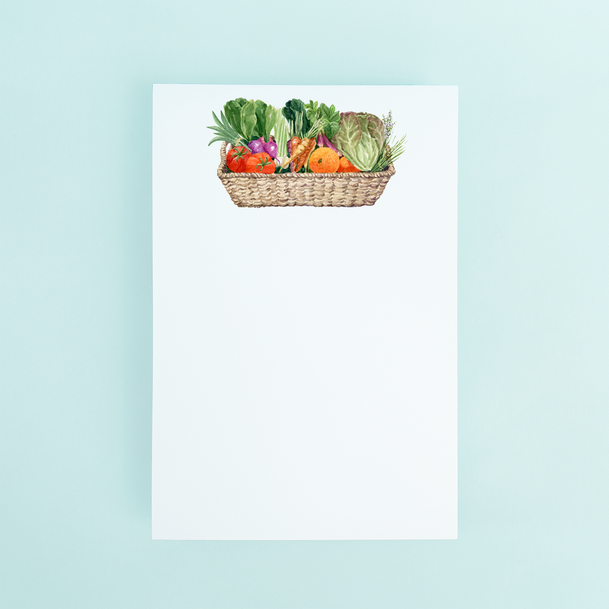 Note Program Basket Vegetable Basket Notepad | Grocery and To-Do List – Taylor Paladino