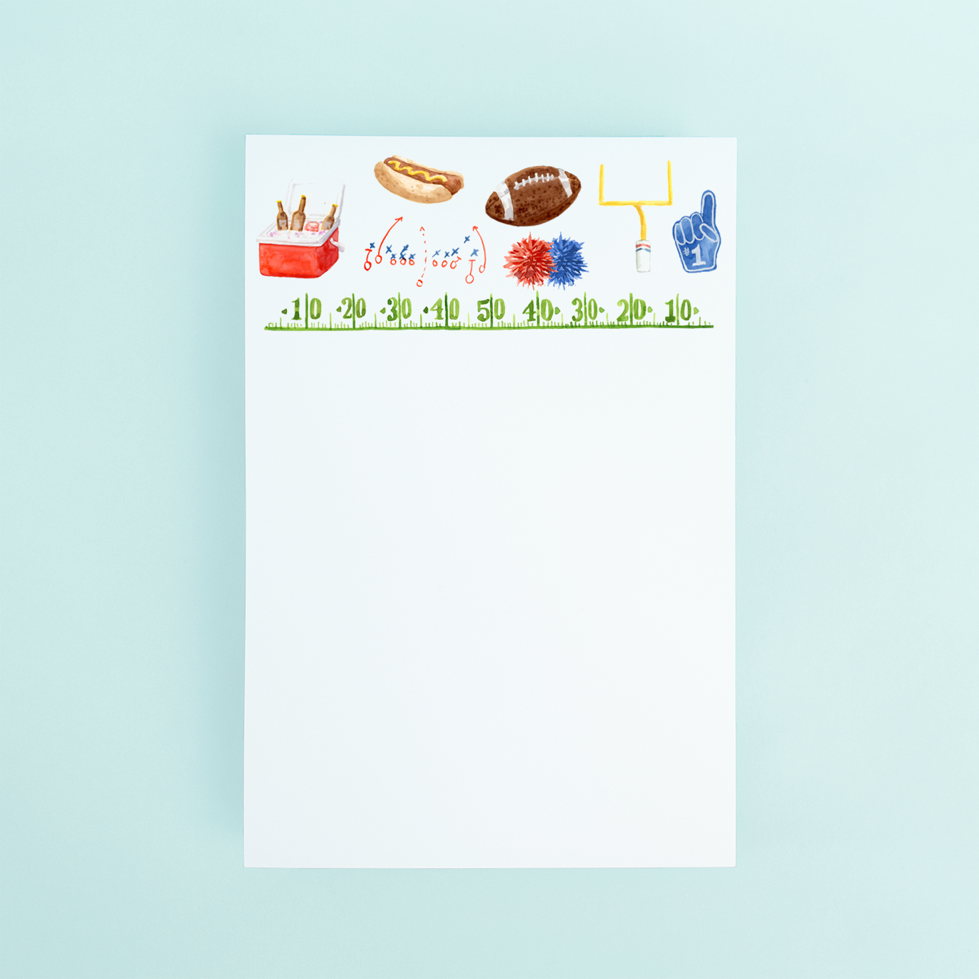 Football Collage Notepad | Football Stationery – Taylor Paladino