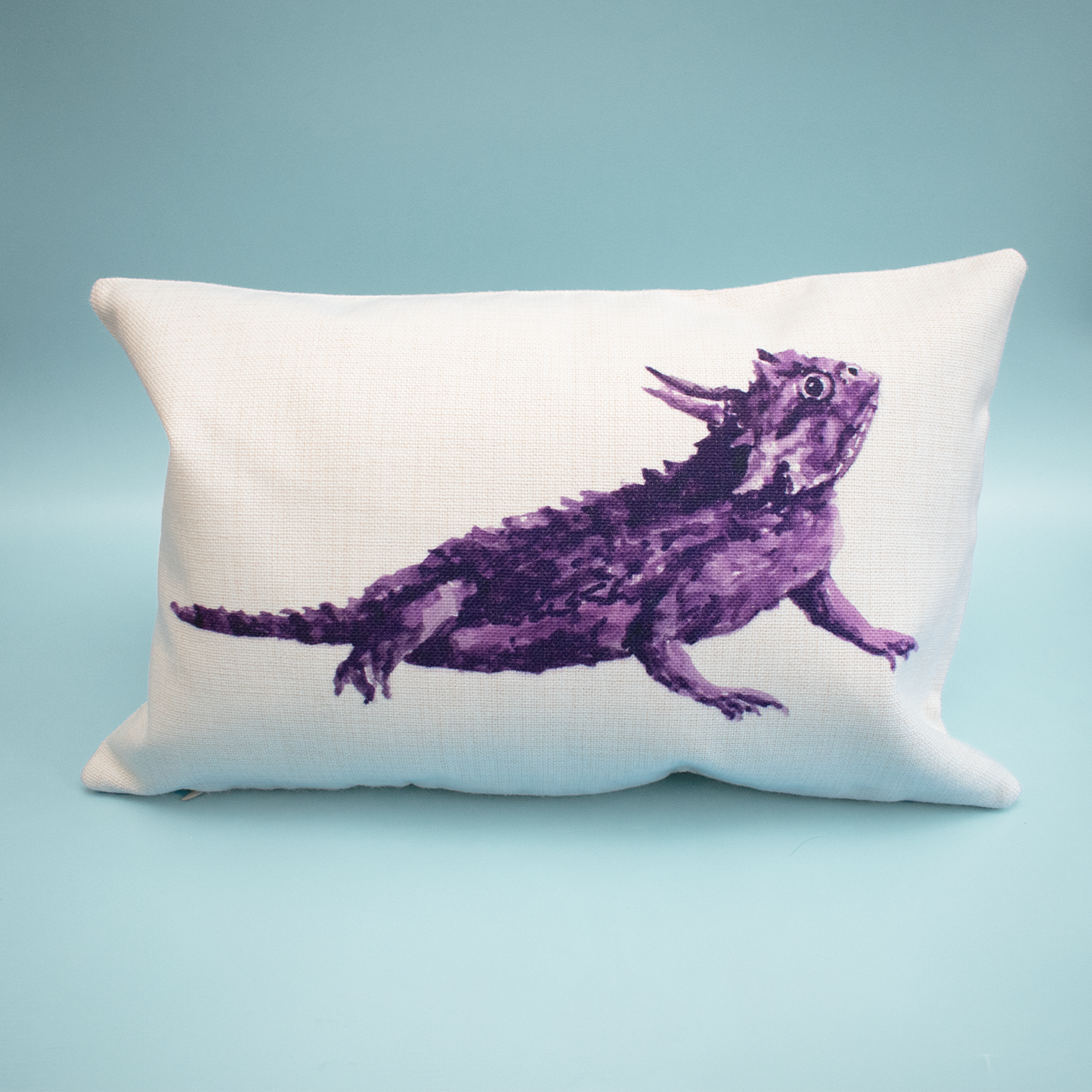 Purple Horned Frog Pillow