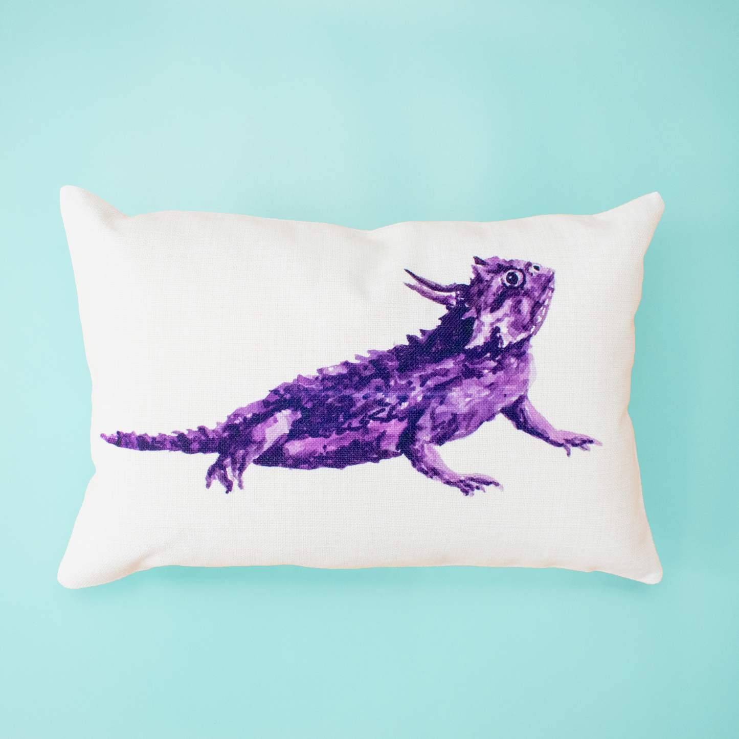 Purple Horned Frog Pillow